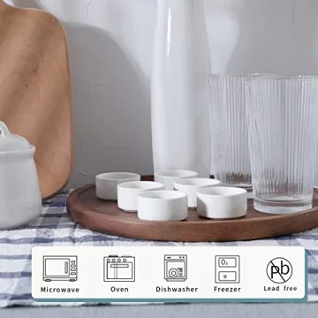 1oz Mini Ramekins Set of 6 - Perfect for Dips & Sweets