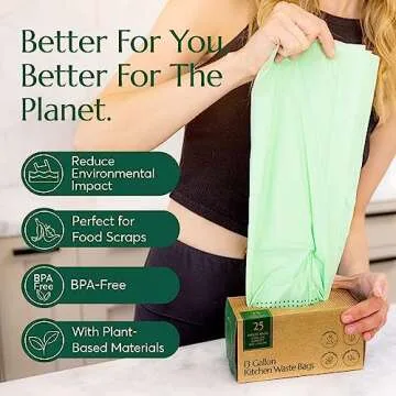Cleanomic Compostable Trash Bags - Eco-Friendly Kitchen Solution