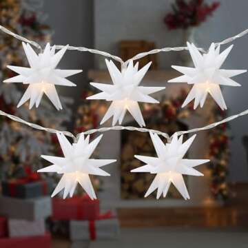 Northlight 10-Count LED Star Fairy Lights for Christmas