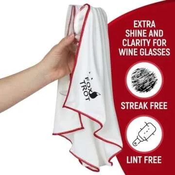 Fox Trot Large Microfiber Polishing Cloths Streak Free Shine