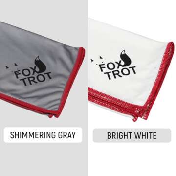 Fox Trot Large Microfiber Polishing Cloths Streak Free Shine