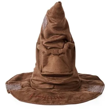 Wizarding World Harry Potter, Talking Sorting Hat with 15 Phrases for Pretend Play, Christmas Gifts ...