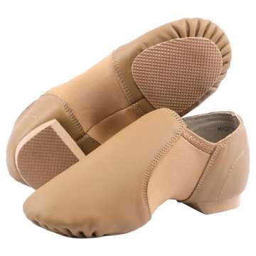 Stylish Linodes Leather Jazz Shoe Slip On for Kids