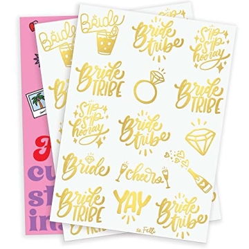 30 Bride Tribe Tattoos | Fun Bachelorette Party Accessory