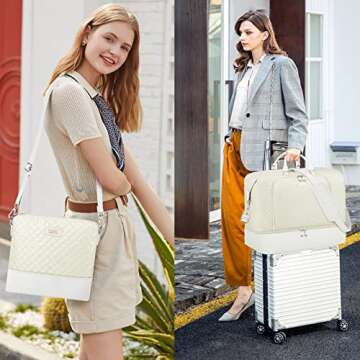 Versatile Weekender Bag with Waterproof Shoe Compartment