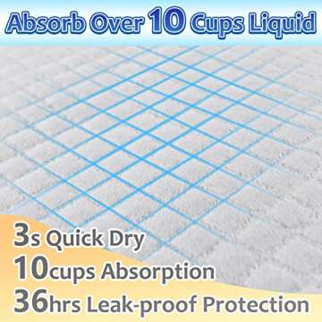 Dogcator Dog Pee Pads Extra Large, 30 Count Thicken Absorbent Pee Pads for Dogs, 28"x34" Disposable Urine Bed Pads for Doggy, Potty Pads for Doggie, XL Puppy Pads, Piddle Pads X-Large for Travel