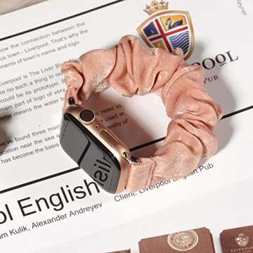 Colorful TOYOUTHS Scrunchie Bands for Apple Watch