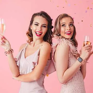 Colorful TOYOUTHS Scrunchie Bands for Apple Watch