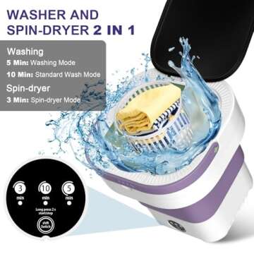Portable 13L Washing Machine & Mini Dryer