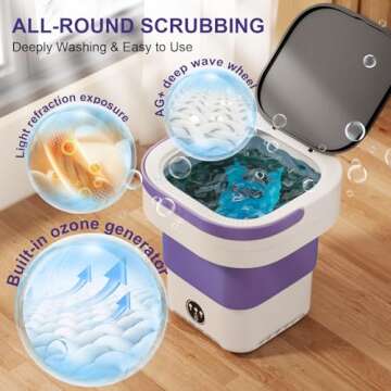 Portable 13L Washing Machine & Mini Dryer