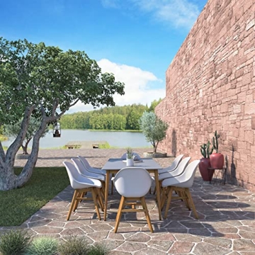 Stylish Midtown Concept Clark 9-Piece Dining Table Set | Perfect for Indoors