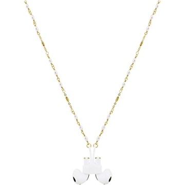 EGEN Magnetic Silicone Case Holder Strap Anti-Lost Chain with White Plastic Pearl and Copper Bead Ac...