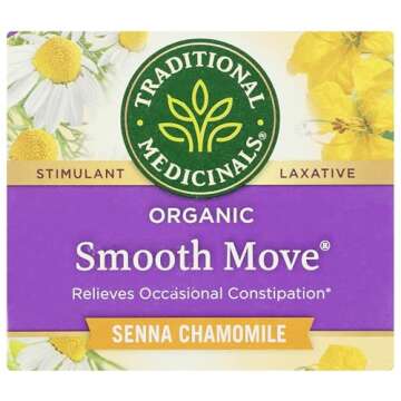 Organic Smooth Move Chamomile Tea for Gentle Digestion