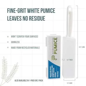 Powerstone Pumice Stone Toilet Bowl Cleaner for Tough Stains