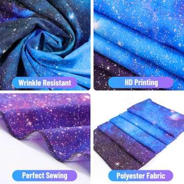 Apdidl Galaxy Tapestry for Bedroom Aesthetic Space Blue Night Starry Sky Stars Universe Tapestry Mysterious Nebula Wall Hanging Backdrop Room Decor for Bedroom Living Room (51'' x 60'')