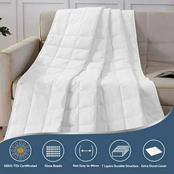 CozyLux 15 Lbs Weighted Blanket for Better Sleep