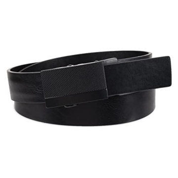 Kenneth Cole Men's Perfect Fit Adjustable Belt, Black Matte