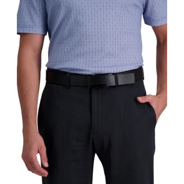 Kenneth Cole Men's Perfect Fit Adjustable Belt, Black Matte