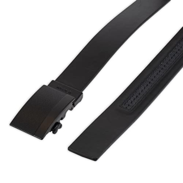 Kenneth Cole Men's Perfect Fit Adjustable Belt, Black Matte