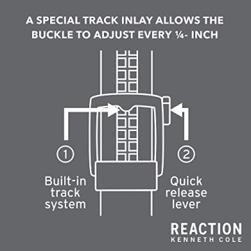 Kenneth Cole Men's Perfect Fit Adjustable Belt, Black Matte