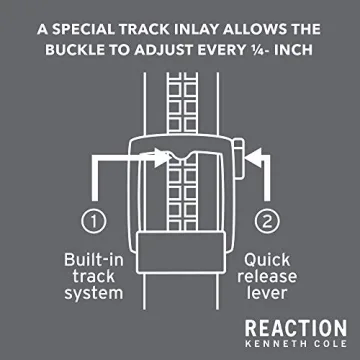 Kenneth Cole Men's Perfect Fit Adjustable Belt, Black Matte