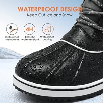 DREAM PAIRS Women's Stylish Waterproof Winter Boots