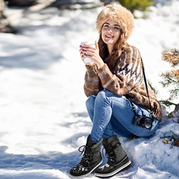 DREAM PAIRS Women's Stylish Waterproof Winter Boots