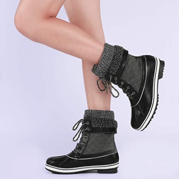 DREAM PAIRS Women's Stylish Waterproof Winter Boots