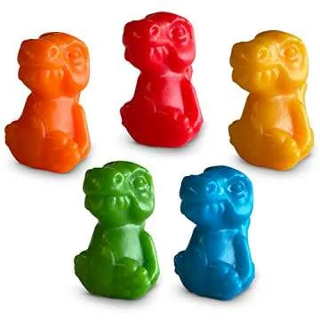 Hapinest Dinosaur Math Counters Color Sorting and Counting Activity Set - Educational Learning Games for Toddlers Preschool and Homeschool - Like Counting Bears