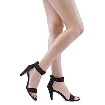 Guilty Shoes - Elysa-1 Black Suede Heels: Elevate Your Style!