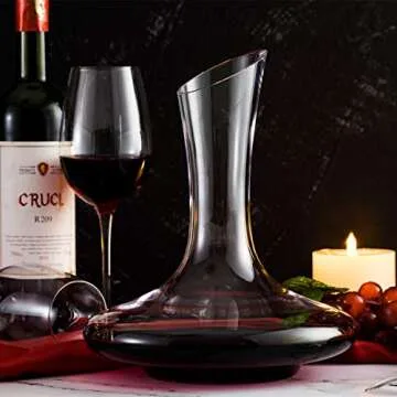 Elegant Lead-free Crystal Wine Decanter 1200ML