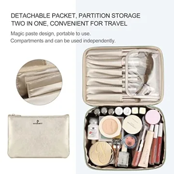 Pocmimut Makeup Bag - Stylish Cosmetic Organizer for Women