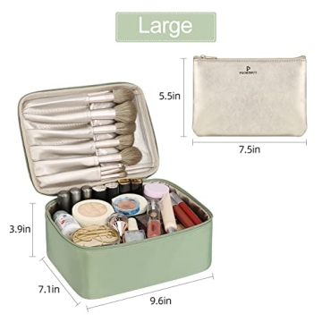Pocmimut Makeup Bag - Stylish Cosmetic Organizer for Women