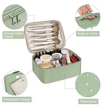 Pocmimut Makeup Bag - Stylish Cosmetic Organizer for Women