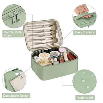 Pocmimut Makeup Bag - Stylish Cosmetic Organizer for Women