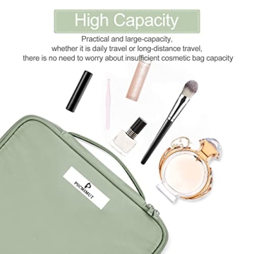 Pocmimut Makeup Bag - Stylish Cosmetic Organizer for Women