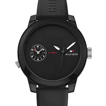Tommy Hilfiger Men's 1791326 Analog Display Quartz Black Watch