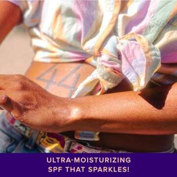 Unicorn Snot Glitter Sunscreen Lotion - SPF 30 Shimmer Sunscreen for Face & Body Glow - UVA/UVB Protection - Water Resistant, Cruelty Free - Made in USA - Rose Gold Shimmer