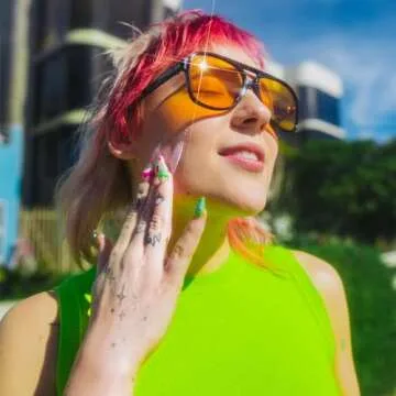 Unicorn Snot Glitter Sunscreen Lotion - SPF 30 Shimmer Sunscreen for Face & Body Glow - UVA/UVB Protection - Water Resistant, Cruelty Free - Made in USA - Rose Gold Shimmer