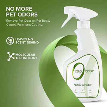Zero Odor - Pet Odor Eliminator for Strong Odor, Eliminate Air & Surface Odors – Patented Molecula...