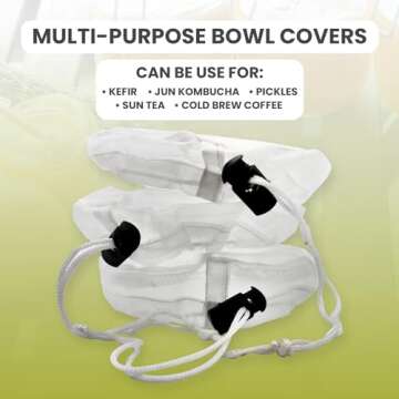 Kombucha Mason Jar Covers | 3-Pack for Brewing