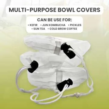 Kombucha Mason Jar Covers | 3-Pack for Brewing