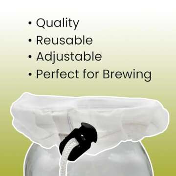 Kombucha Mason Jar Covers | 3-Pack for Brewing