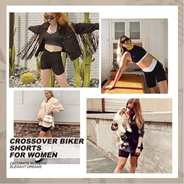 Crossover Biker Shorts - Comfortable and Stylish Activewear