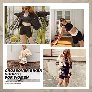 Crossover Biker Shorts - Comfortable and Stylish Activewear
