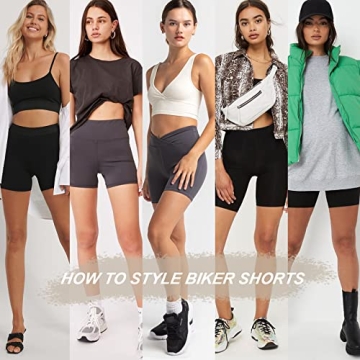 Crossover Biker Shorts - Comfortable and Stylish Activewear