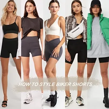 Crossover Biker Shorts - Comfortable and Stylish Activewear
