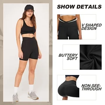Crossover Biker Shorts - Comfortable and Stylish Activewear