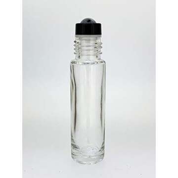 Stylish 12-Pack Glass Roller Bottles for Essential Oils
