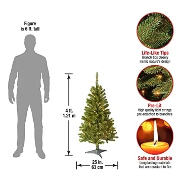 National Tree Company 4ft Pre-Lit Christmas Tree
